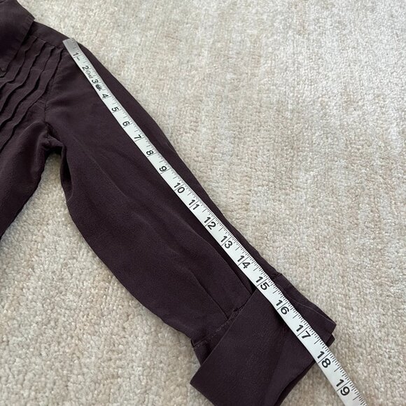 Vintage 1980s MaxMara Pura Seta Silk Blouse Top 2 - Picture 7 of 10